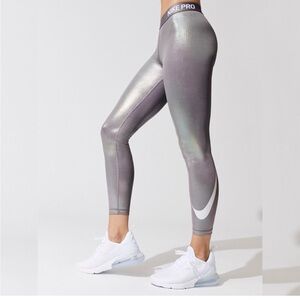 nike silver leggings